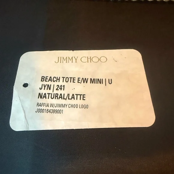 Jimmy Choo Tan Woven Tote Bag - Picture 9 of 9